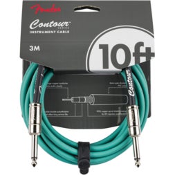 Fender Contour 10 ft Sherwood Green instrumentkabel 3 meter
