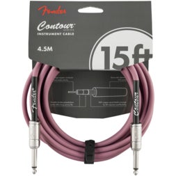Fender Contour 15 ft Burgundy Mist instrumentkabel 4,5 meter