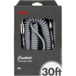 Fender Contour 30 ft Coiled Inca Silver instrumentkabel 9 meter