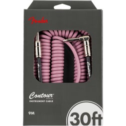 Fender Contour 30 ft Coiled Burgundy Mist instrumentkabel 9 meter