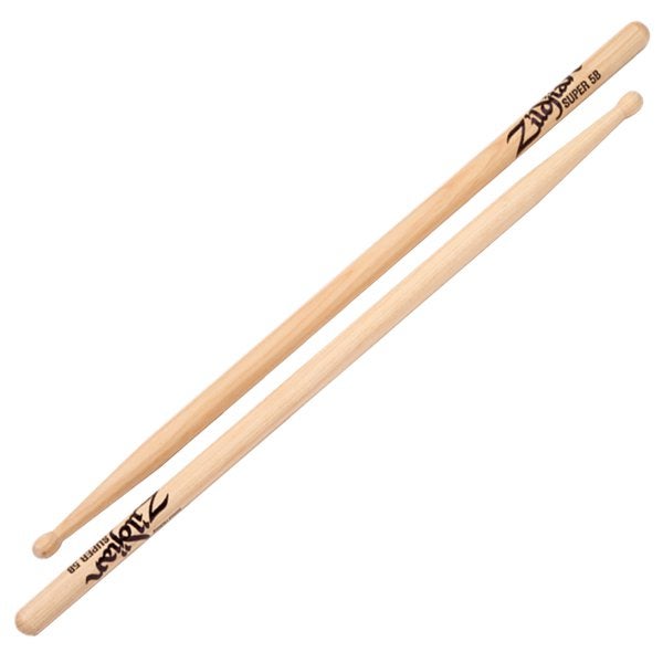 Zildjian ZS5B Super 5B drumstokken met houten tip