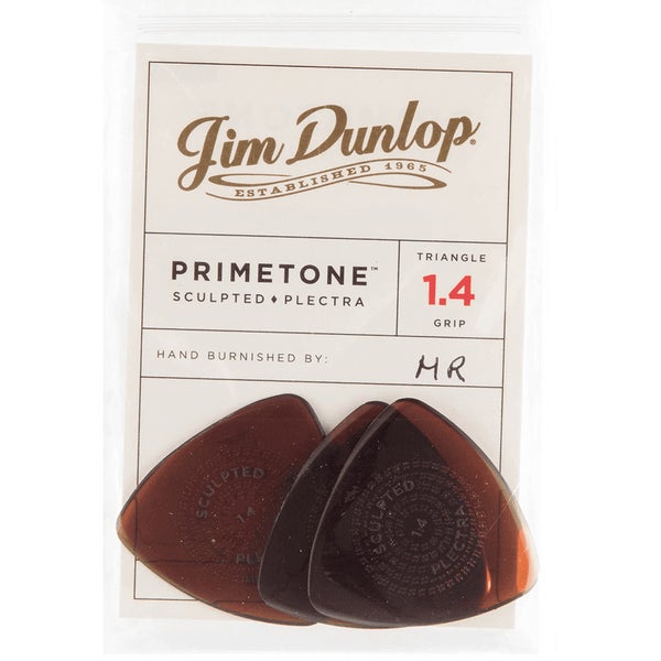 Dunlop 512P140 Primetone Triangle Grip 1,4 mm plectrumset (3 stuks)