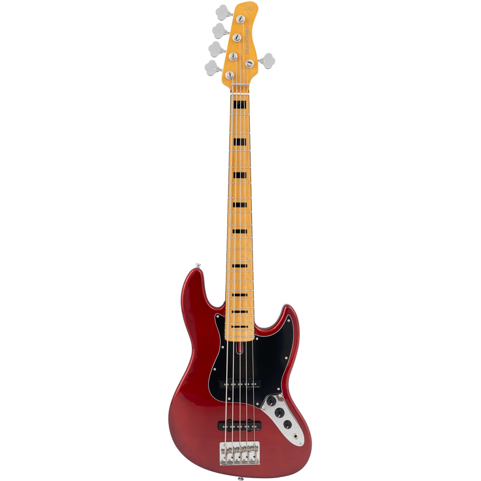 Sire Marcus Miller V5 5-String Candy Apple Red 5-snarige elektrische basgitaar