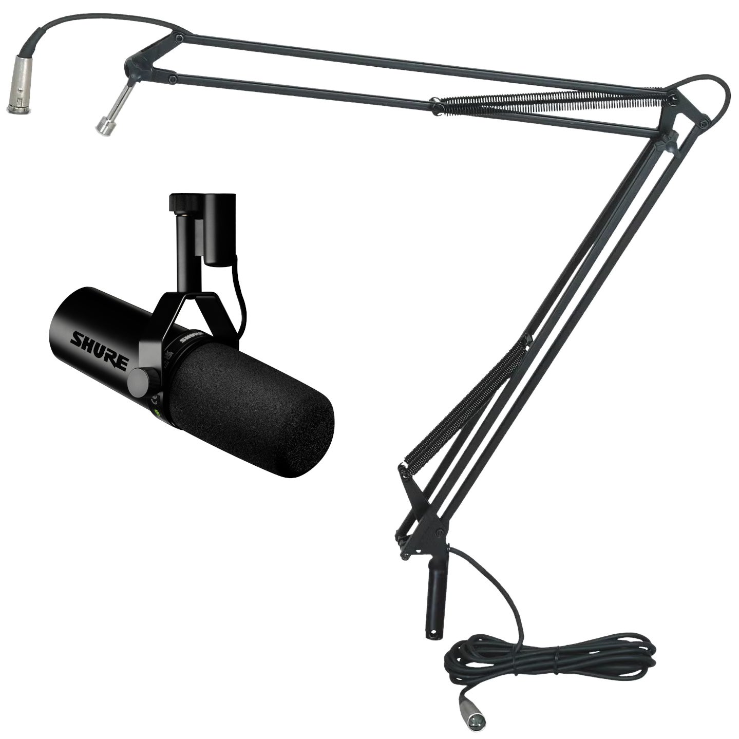 Shure SM7dB met Innox IVA08 XLR broadcasting statief