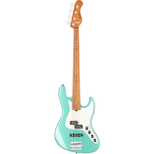 Sadowsky MetroExpress Hybrid P/J Bass Morado Solid Sage Green Metallic High Polish elektrische basgitaar met gigbag