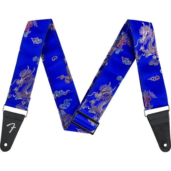 Fender Satin Dragon Strap gitaarband Royal Blue