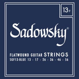 Sadowsky Blue Label Guitar String Stainless Steel Flatwound 13-56 voor elektrische gitaar