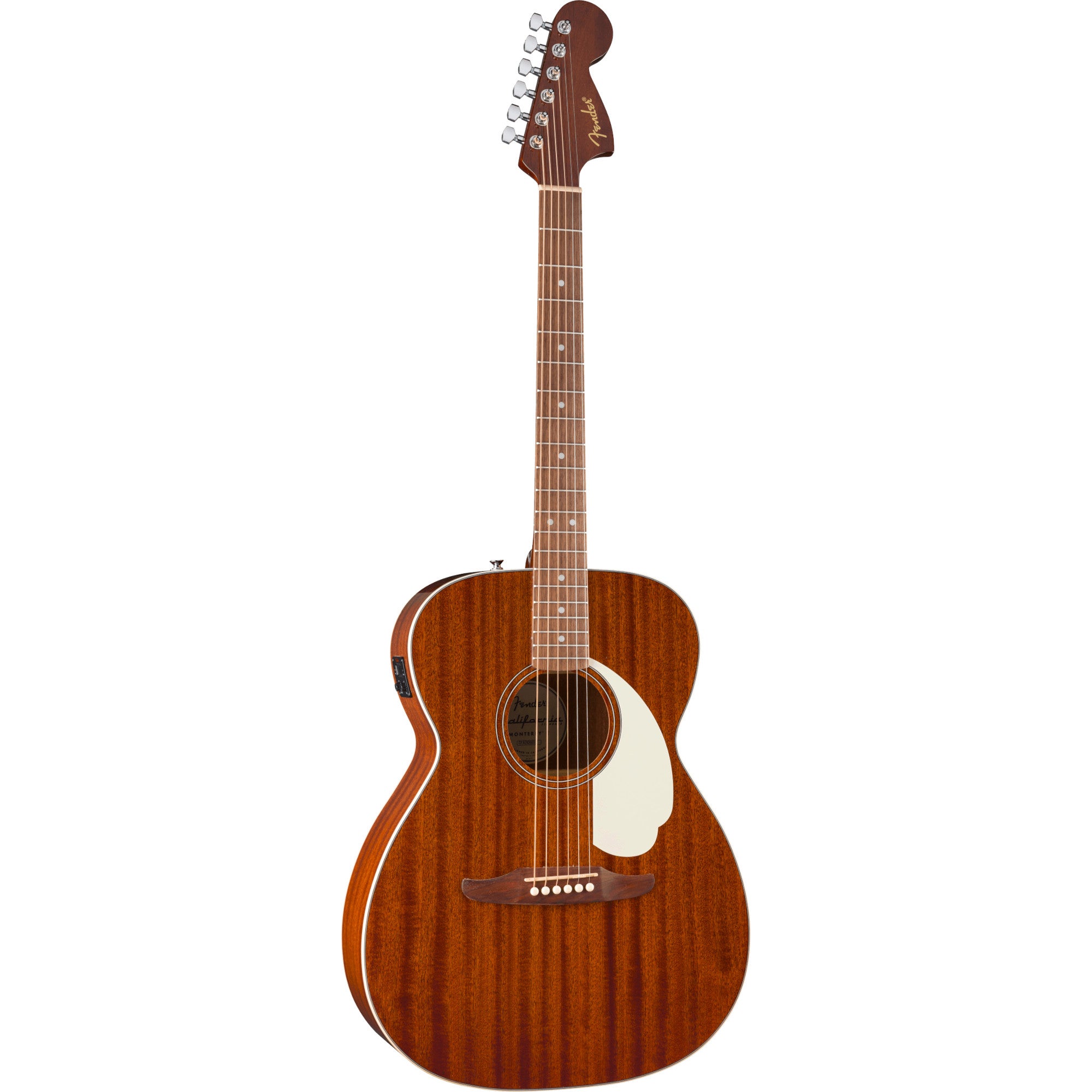 Fender California Standard Monterey E Natural Sapele elektrisch-akoestische westerngitaar