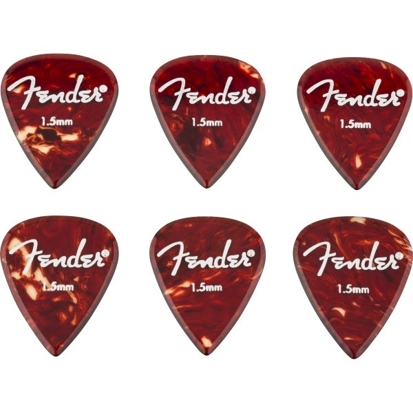 Fender Aero Acrylic Picks 1.5mm plectrums - set van 6