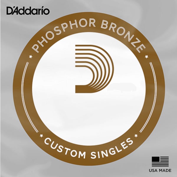 D'Addario PBB080 Phosphor Bronze Acoustic Bass Single Long Scale 080 Phosphor bronze bas snaar (1 stuk)