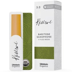 D'Addario Woodwinds ODLR0530 Organic Reserve Baritonsaxofoonrieten, 3.0, 5-pack