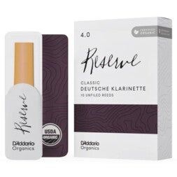D'Addario Woodwinds ORCR1040D Organic Reserve Deutsche Klarinetrieten, 4.0, 10-pack