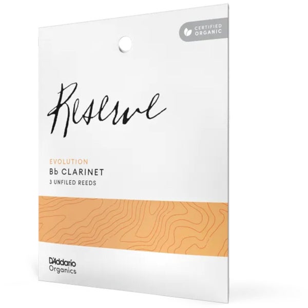 D'Addario Woodwinds ODCE0330 Organic Reserve Evolution Bb Klarinetrieten, 3.0, 3-pack