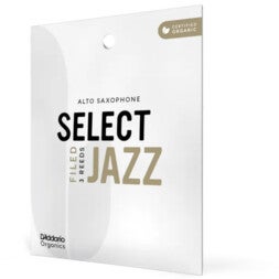 D'Addario Woodwinds ORSF03ASX3S Organic Select Jazz Altsaxofoon rieten, 3 Soft, 3-pack