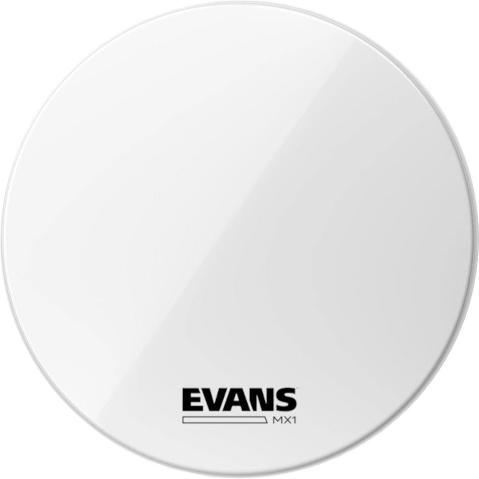 Evans BD16MX1W MX1 White Marching bassdrumvel 16 inch