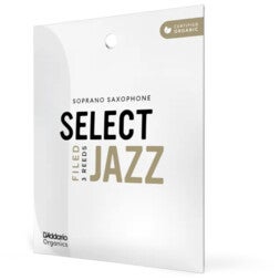 D'Addario Woodwinds ORSF03SSX2S Organic Select Jazz Sopraansaxofoonriet, 2 Soft, 3-pack