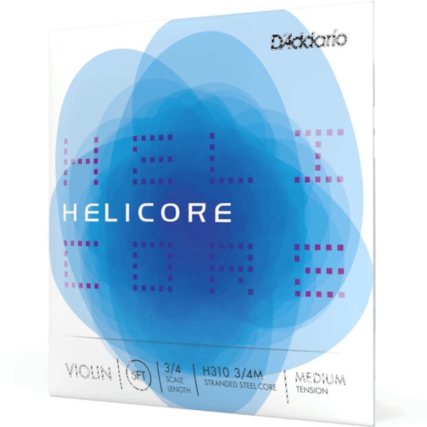 D'Addario H310 3/4M Helicore String Set, 3/4 Scale, Medium Tension Vioolsnarenset voor 3/4