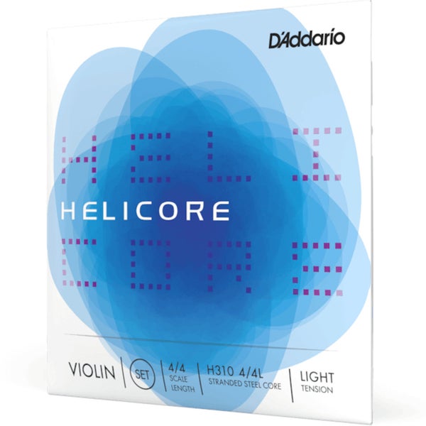 D'Addario H310 4/4L Helicore String Set, 4/4 Scale, Light Tension Vioolsnarenset voor 4/4