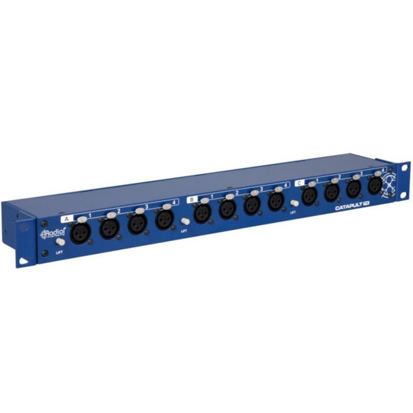 Radial Catapult Rack TX 12-kanaals gebalanceerde audio transmitter 3xCat5