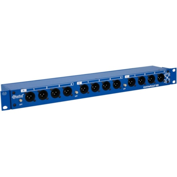 Radial Catapult Rack RX 12-kanaals gebalanceerde audio receiver 3xCat5