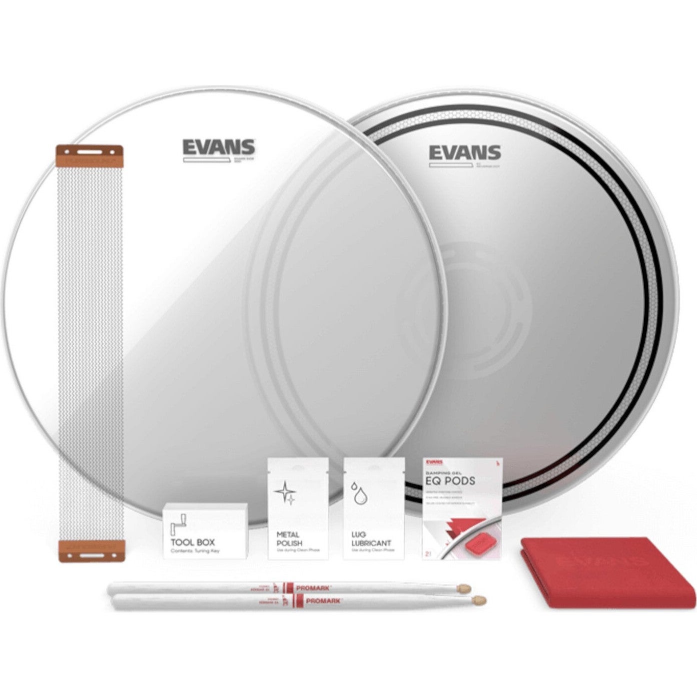 Evans ESTUK-14ECSRD-1 EC Reverse Dot Snaredrum Tune-Up Kit