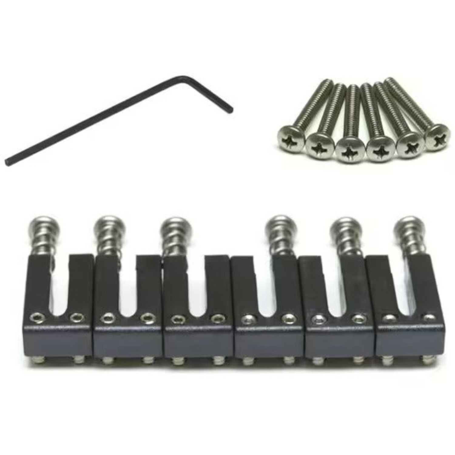 Graph Tech PS 8002 00 String Saver Saddles 3+3 ST-Style Elite Zadel Set (6 stuks)