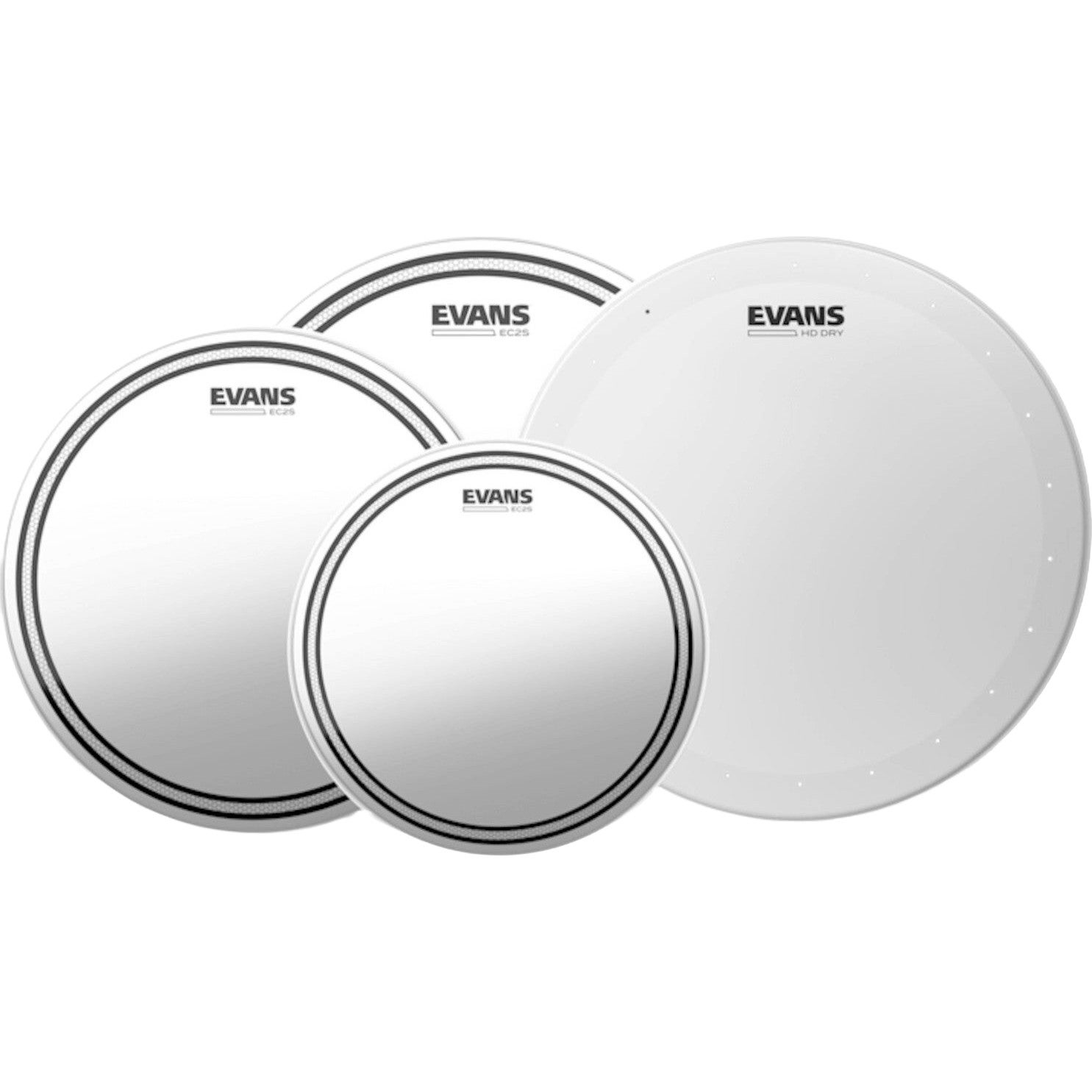 Evans EPP-EC2SHDD-R EC2S Clear Rock Pack drumvelset voor rockkit