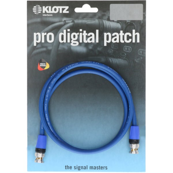 Klotz SWCN0010BL Professionele WordClock BNC-kabel 1 meter