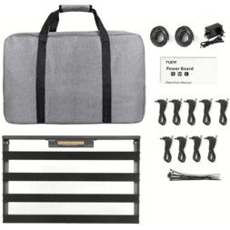Yuer PR-01L Large Size Pedalboard met tas en voeding