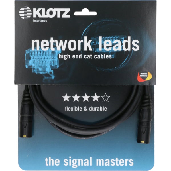 Klotz CP6C-EEP001.0 Professionele CAT7 patchkabel 1 meter