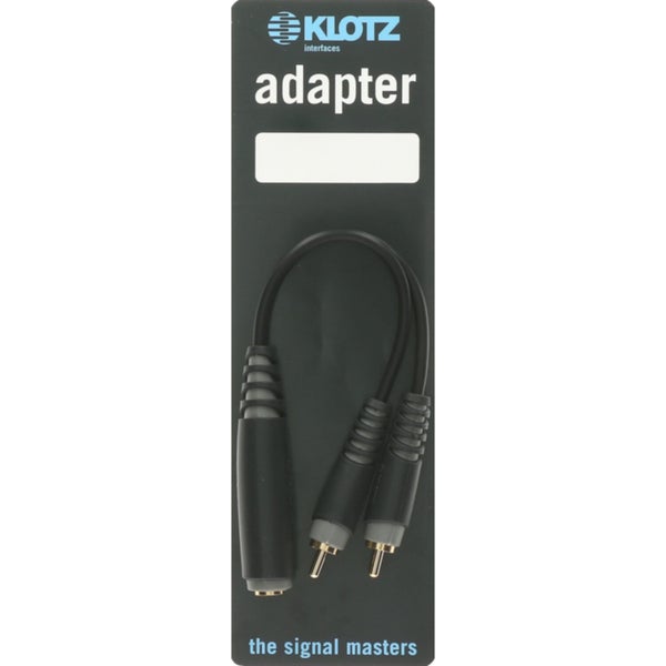 Klotz AYU-6 Y-adapterkabel 6.3 mm jack naar RCA 0.2 meter