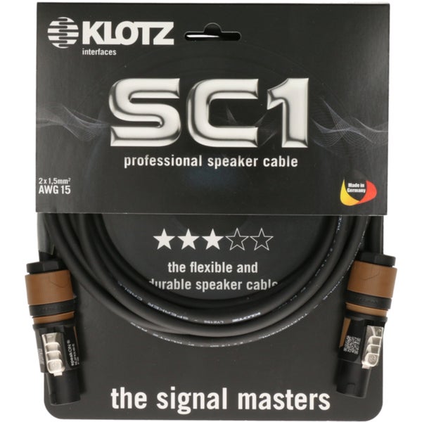 Klotz SC1-L2FF0200 Speakerkabel 2 meter speakON