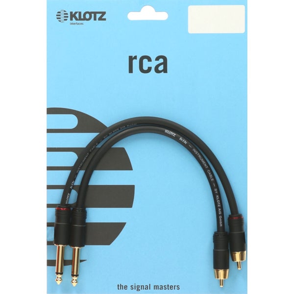 Klotz AL-RP0300 RCA naar jack audiokabelset 3 meter