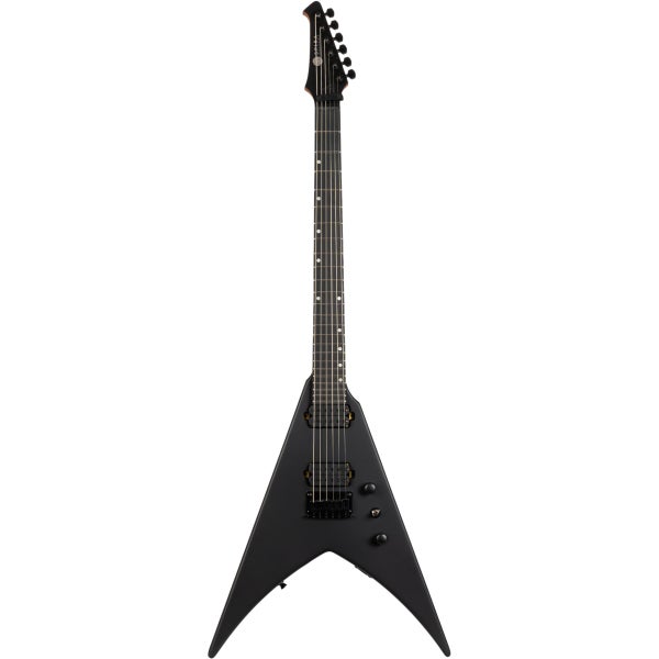 Spira Guitars V-400 MBK Satin Black elektrische gitaar