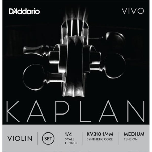 D'Addario KV310 1/4M String Set, 1/4 Scale, Medium Tension Vioolsnaren-set voor 1/4