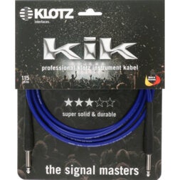 Klotz KIK4.5PPBL Professionele instrumentkabel 4.5 meter
