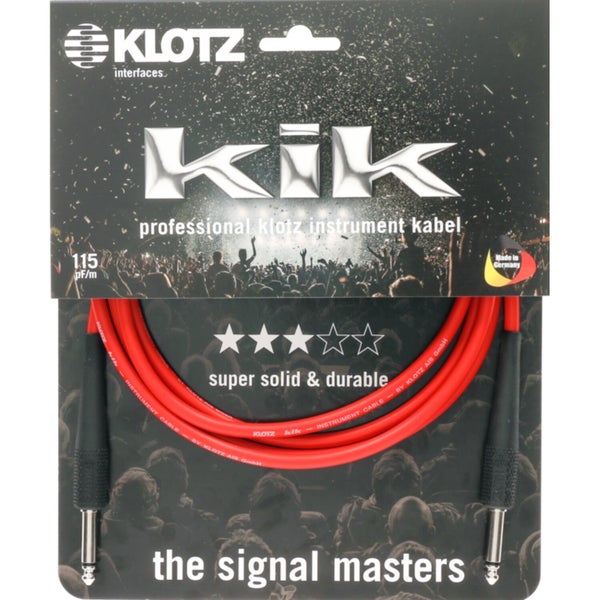 Klotz KIK4.5PPRT Pro Instrument Kabel 4.5 meter