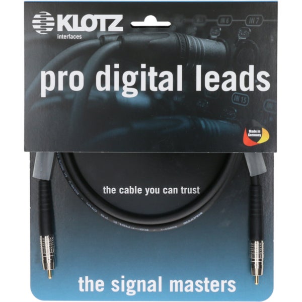 Klotz D7-SPDIF-01.0 Pro digitale SPDIF kabel 1 meter
