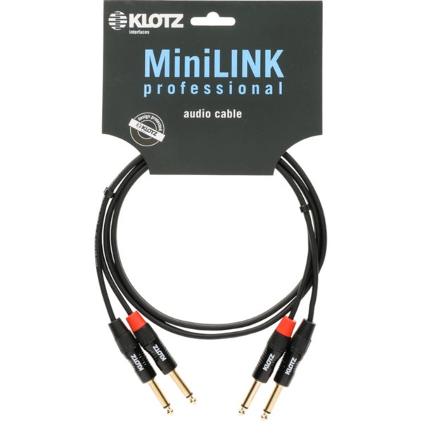 Klotz KT-JJ300 Stereo twin kabel met Jack pluggen 3 meter
