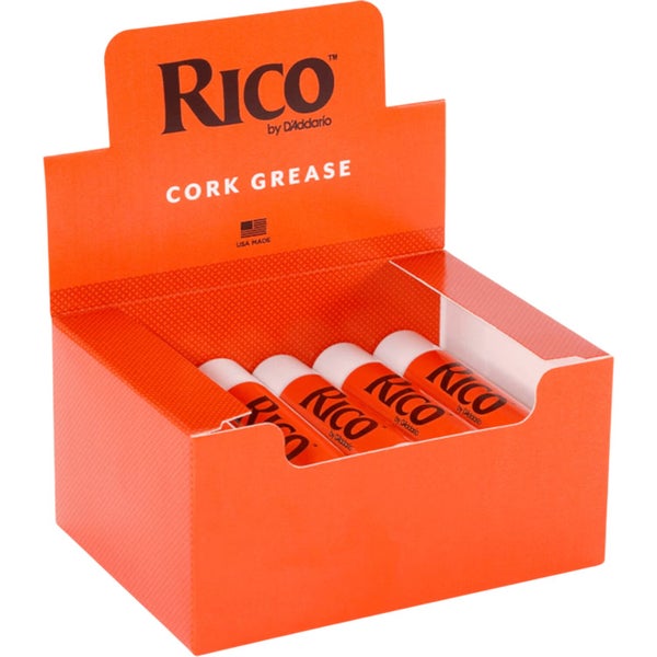 D'Addario Woodwinds RCRKGR12 Rico Cork Grease Cork Grease – 12 tubes