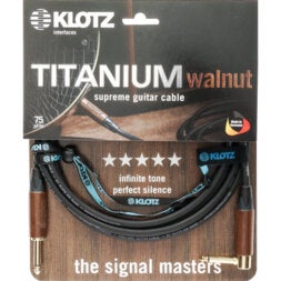 Klotz TIW0450PR Gitaarkabel met walnootconnectoren 4.5 meter