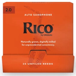 D'Addario Woodwinds RJA0120-B25 Rico Altsaxofoonriet, 2.0, 25-Count Single, Unfiled