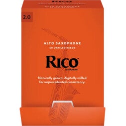 D'Addario Woodwinds RJA0120-B50 Rico Altsaxofoonriet,  2.0, 50-Pack, Unfiled