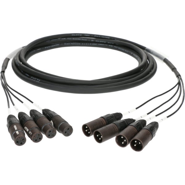 Klotz S04FM009 4-kanaals gebalanceerde XLR studio multicore kabel 9 meter
