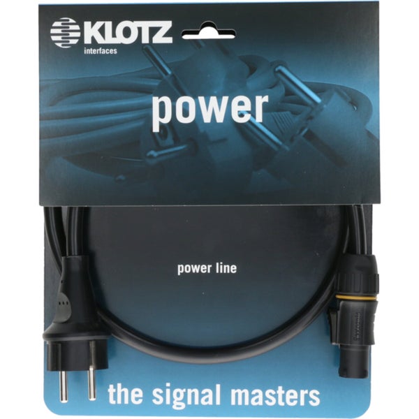 Klotz PCONSTW0500 Powerkabel met twist-lock connector 5 meter