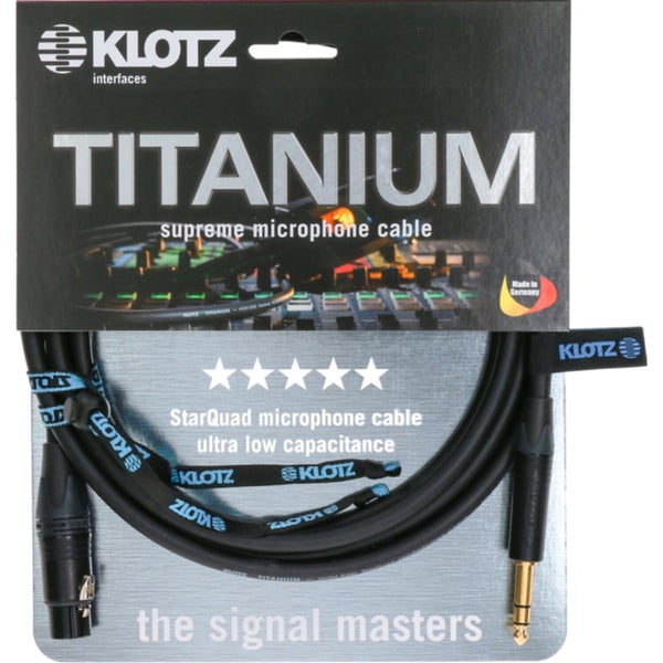 Klotz TI-MFS0750 Professionele XLR-naar-jack audiokabel 7.5 meter