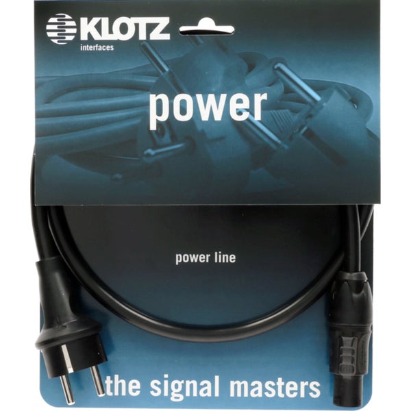Klotz PCONST1000 Stroomkabel Schuko naar powerCON TRUE1 10 meter