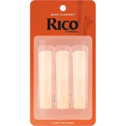 D'Addario Woodwinds REA0325 Rico Basklarinetriet, 2.5, 3-Pack, Unfiled