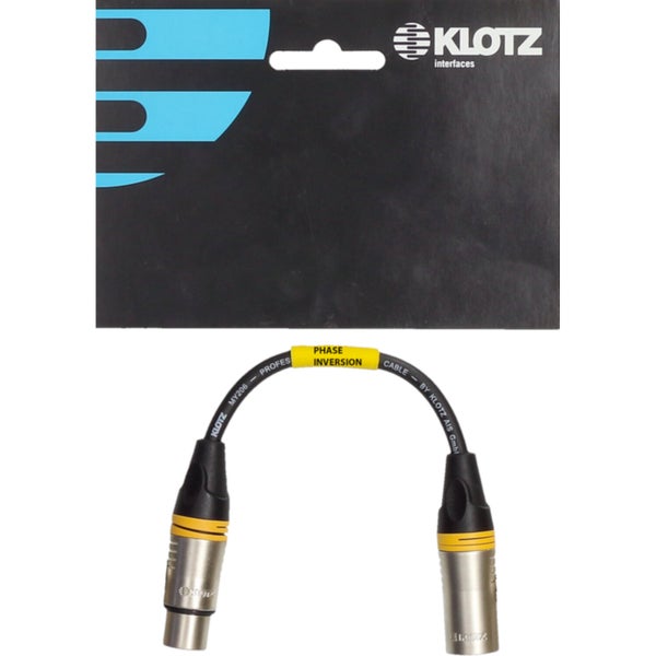 Klotz XLR-FM-PK XLR fase-inverter adapterkabel