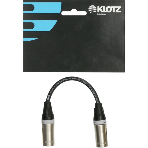 Klotz XLR-MMK XLR male-male adapterkabel 0.2 meter